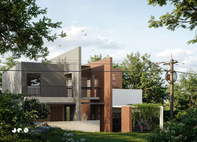 Split house | residential project at Kottayam #architecture
Area : 2400 sqft 
 #residenceproject  #architecturedesigns #interiordesign  #HouseConstruction