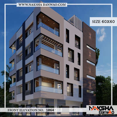 Complete project #lucknow UP.
Elevation Design 60x60
#naksha #nakshabanwao #houseplanning #homeexterior #exteriordesign #architecture #indianarchitecture
#architects #bestarchitecture #homedesign #houseplan #homedecoration #homeremodling  #decorationidea #lucknowarchitect

For more info: 9549494050
Www.nakshabanwao.com