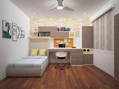 Bedroom with study table
