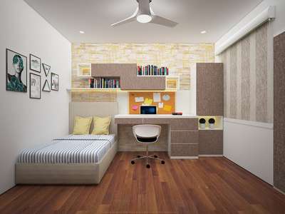 Bedroom with study table