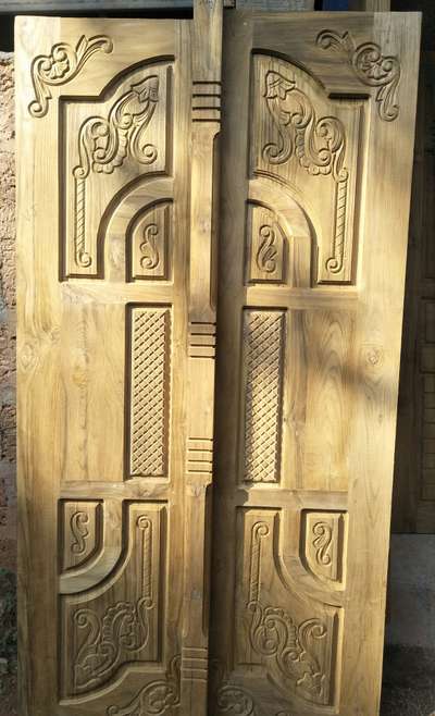 Teak double door