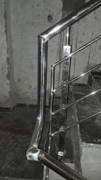 #fabrication_work #fabrication #StainlessSteelBalconyRailing #steelrailing #jina #StaircaseHandRail