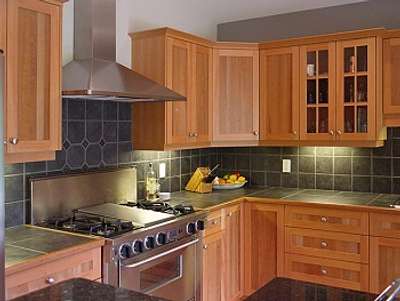 modern wooden kitchen