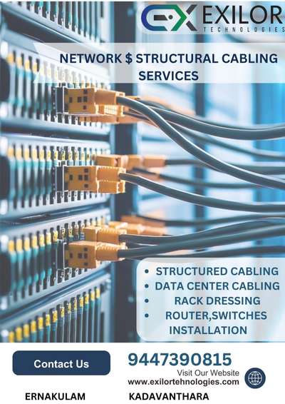 Networking & Structured Cabling in Ernakulam 

Exilor Technologies

 #networking #structuredcabling #datacablinginernakulam