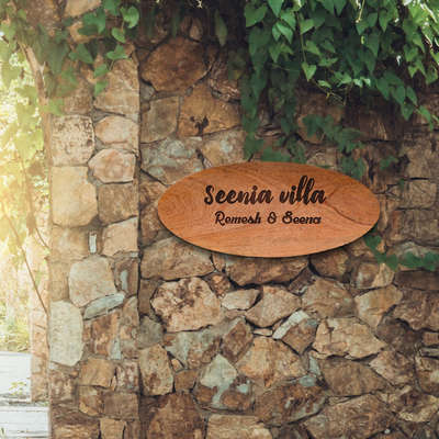 Our wooden house name board oval shape is more than just a sign

#house #housenameboard #nameboards
#picloon