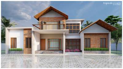 Slope Roof House

Location:-  #Kollam