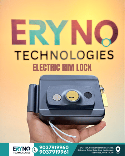 Electric Rim Lock | electric Smart Lock 
@eryno_technologies_ 

Available Now

#electriclock #smartlock #gatelock #outsidelock #lock #ErynoTechnologies #kerala