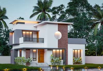 3 bhk. total area 1300 sqft. budget 26 lakhs. #ContemporaryHouse #Minimalistic #modernhouses