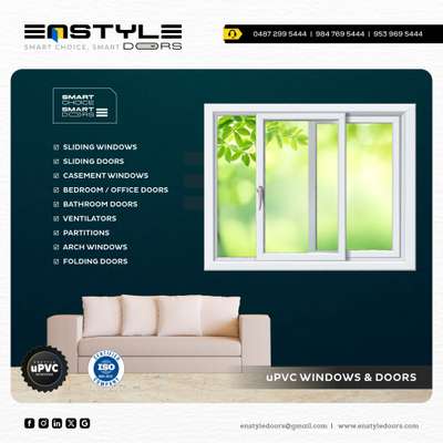 𝘂𝗣𝗩𝗖 𝗪𝗜𝗡𝗗𝗢𝗪𝗦 & 𝗗𝗢𝗢𝗥𝗦 🪟

"ഏതു കാലാവസ്ഥയിലും അനുയോജ്യമായത്, കാലങ്ങളോളം കരുത്തോടെ...വ്യത്യസ്ത കളറുകളിൽ ലഭ്യമാണ്!".

✔️ 𝕊𝕝𝕚𝕕𝕚𝕟𝕘 𝕎𝕚𝕟𝕕𝕠𝕨𝕤
✔️ 𝕊𝕝𝕚𝕕𝕚𝕟𝕘 𝔻𝕠𝕠𝕣𝕤
✔️ ℂ𝕒𝕤𝕖𝕞𝕖𝕟𝕥 𝕎𝕚𝕟𝕕𝕠𝕨𝕤
✔️ 𝕍𝕖𝕟𝕥𝕚𝕝𝕒𝕥𝕠𝕣𝕤
✔️ ℙ𝕒𝕣𝕥𝕚𝕥𝕚𝕠𝕟𝕤
✔️ 𝔽𝕠𝕝𝕕𝕚𝕟𝕘 𝔻𝕠𝕠𝕣𝕤
✔️ 𝔸𝕣𝕔𝕙 𝕎𝕚𝕟𝕕𝕠𝕨𝕤
✔️ 𝔹𝕖𝕕𝕣𝕠𝕠𝕞 / 𝕆𝕗𝕗𝕚𝕔𝕖 𝔻𝕠𝕠𝕣𝕤
✔️ 𝔹𝕒𝕥𝕙𝕣𝕠𝕠𝕞 𝔻𝕠𝕠𝕣𝕤


















#enstyledoors #pavaratty #thrissur #kerala

#doors #steel #pvc #upvc #frp #fiber #wpc #wood #panel #curtain #blinds #home #decor #interior #windows #pvcdoors #designerdoors #glassdoors #mouldeddoors #steeldoors #maindoors #securitydoors #bathroomdoors #bedroomdoors #upvcdoors #upvcwindows