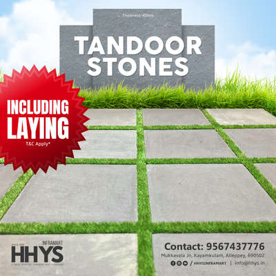 ✅ Tandur Stones

Tandur Natural Stones To Make Your backyard More Beautiful Tandur Natural Stones is a great stone for those who are confused as to how to make their backyard more beautiful. You can use natural stones for patio, driveways and sidewalks.

Visit our HHYS Inframart showroom in Kayamkulam for more details.

𝖧𝖧𝖸𝖲 𝖨𝗇𝖿𝗋𝖺𝗆𝖺𝗋𝗍
𝖬𝗎𝗄𝗄𝖺𝗏𝖺𝗅𝖺 𝖩𝗇 , 𝖪𝖺𝗒𝖺𝗆𝗄𝗎𝗅𝖺𝗆
𝖠𝗅𝖾𝗉𝗉𝖾𝗒 - 690502

Call us for more Details :

+91 95674 37776.

✉️ info@hhys.in

🌐 https://hhys.in/

✔️ Whatsapp Now : https://wa.me/+919567437776

#hhys #hhysinframart #buildingmaterials #kaff #chimney #kitchenappliances #tandurstones