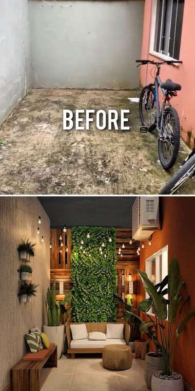 Before & After garden design ₹₹₹
 #sayyedinteriordesigner  #LandscapeGarden  #garden