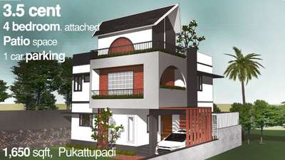 Residential design for Mr. Shahabas at Pukattupadi #3c#4BHKHouse #ContemporaryHouse  #4BHKHouse