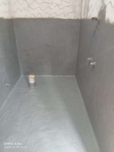 Today work progress 
Location :  Enathu Town 
Material :Fosroc

Scope of work:Bathroom waterproofing