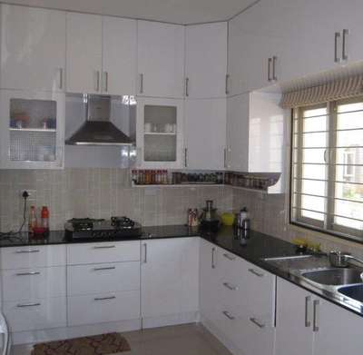 Kitchen work with Polygranite sheet.