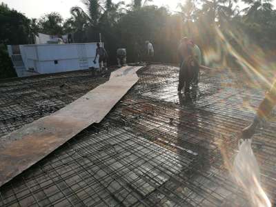 veli site 1st floor roof concrete completed