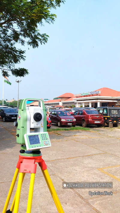 renovation @Kozhikode railway station 
 #settingout  #contour  #contoursurvey  #Landscape  #landscapearchitecture  #digitallandsurvey