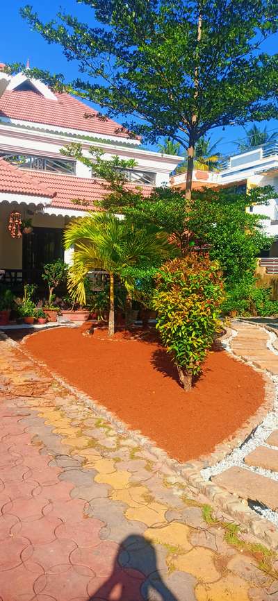 landscaping project on progress at sreekaryam, trivandrum #keraladesigns #GardeningIdeas #gardendesigner #Gardenstonefountain
