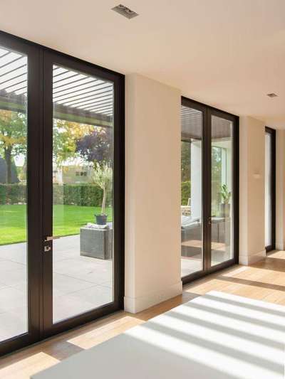 Premium aluminium Doors with safety glass  #Aluminium doors #Aluminium windows