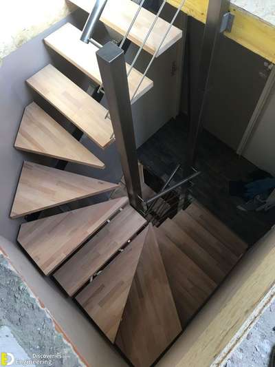 Indori fabrication work's haingging Stairs Design And would Fitting Works #StaircaseDesigns  #StaircaseIdeas