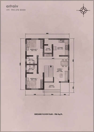 Ground Floor Plan

 #FloorPlans  #SouthFacingPlan  #2BHKPlans  #houseplan