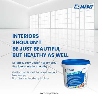 With very low emission of volatile organic compounds, Kerapoxy Easy Design keeps the environment healthy. Suitable for up to 15mm wide grouts, this epoxy grout is the healthy complement to any interior. 


 #mapei  #keralaarchitectures  #epoxy  #grout  #waterproofingsolutions  #beautiful  #hygiene  #swimmingpool #grout #environmentallyfriendly #interiors #BuildwithMapei #ConstructionExcellence #ConstructionProjects #ConstructionExcellence #Mapei #organicgarden