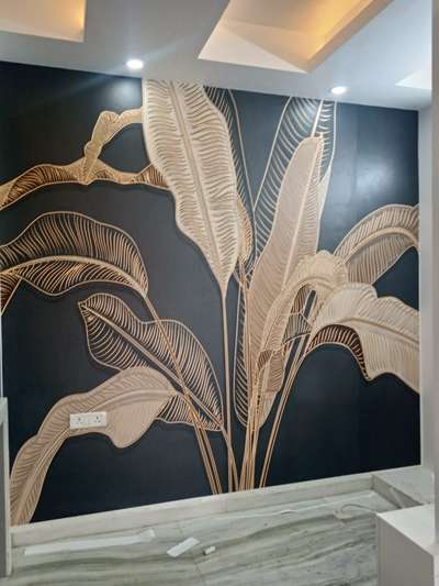 customised wallpaper work by Chetan interior