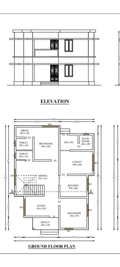 ഇതിന്റെ ഫ്രണ്ട് elavetion ground floor only എങ്ങനെ ചെയ്താൽ നല്ലത്