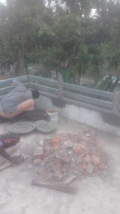Hand rail work on terrace @ Chengannur site