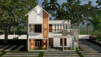 #ContemporaryHouse #EuropeanHouse #KeralaStyleHouse #exteriordesigns #3BHKHouse #3delevationhome