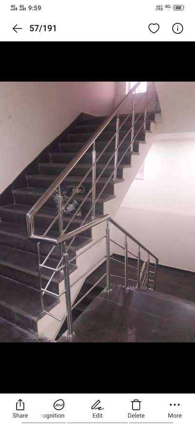 steel stairs relling