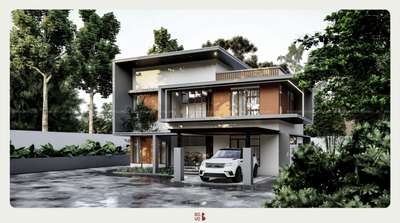 Proposed 4bhk residential elevation.
Area: 2054sqft.
Location: Pathanapuram, Kollam.

ElevateVue Residence 

Residence boast a striking design with projected continuous structures serving as both functional sunshades and artistic features.
 #architecturedesigns #architecturekerala #architectureldesigns #architectsinkerala #elevaideas #ElevationHome #ContemporaryHouse #ContemporaryDesigns #modernhome #modernminimalism #modernhousedesigns #modernarchitecturedesign #modernelevation #HouseDesigns #keralaarchitectures #residence3ddesign #residentialbuilding #keralaresidencedesign #keralaresidence