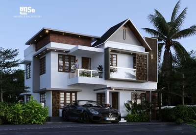 ന്യൂ #coronarenderer #KeralaStyleHouse #ElevationHome