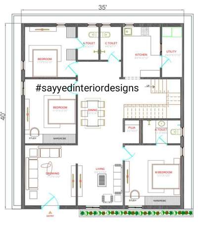 35X40 Floor plan design
35X40 फ्लोर प्लान डिजाइन ₹₹₹
 #sayyedinteriordesigns  #sayyedinteriordesigner  #FloorPlans  #35x40plan
 #nakshadesign