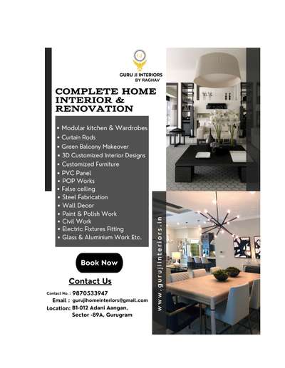 @ Looking for interior Designers?
Get Lowest price &  best quality home interiors 💫
👉🏻 Complete Home interior & Renovation 
.
Guru ji interiors
By Raghav
Call - 9870533947 
#gurujiinteriors
.