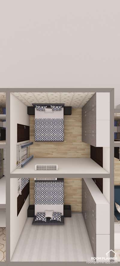 3D floor layout for a 3BHK flat for a client
 #3DPlans  #3dfloorplan #InteriorDesigner #interiorcontractor