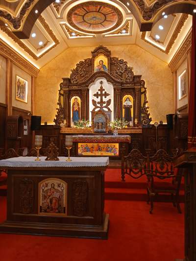 Altar Lighting works @ St.Alphonsa Shrine Church Bharanaganam