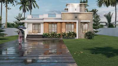 groundfloor- 1081sqft
firstfloor- 78sqft
total- 1159sqft
name:sathidevi
location : ernakulam 
3bhk
#2BHKHouse #below1200sqft #exteriordesing #3d