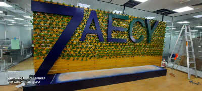 #Zaecy # showroom  #showrooms #digital #painting #CNC_cutting #mosswall #glasspartation #WoodenFlooring #etc