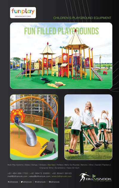 #kidspark  #kidsplaygroundequipment 
 #kids  #childrensplayground  #keralagram 
 #billnsnook  #parkequipmentsupplier 
 #parkbench  #playground  #outdoorgym