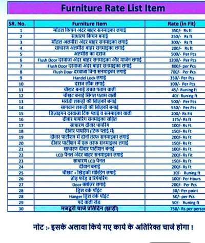 rate list hai yah labour rate vid material likha hua hai usi ke andar ₹2000 per squire foot munasib rate lagaye hue hain sabse sasta sabse achcha kam hota hai hamara