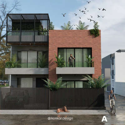 Front modern elevation design 
get in touch to get stunning high-quality 3d r3nder and walkthrough
#exteriorelevation #3drender #3dvisualizationstudio #InteriorDesigner