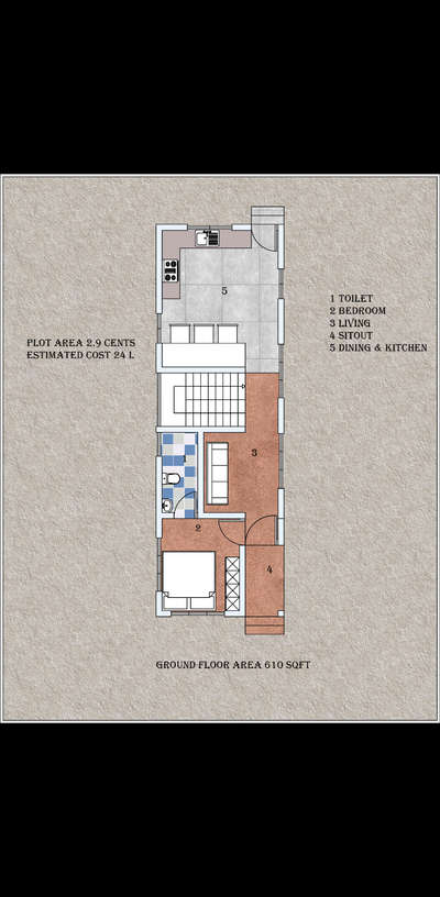 specification 3bhk
plot area 2.9 cents
total area 1220 sqft
budget 24 lakhs
#3BHKPlans #narrowhouseplan #1200sqft #25LakhHouse