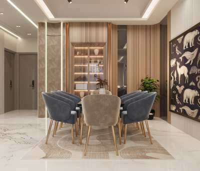 Modern dining area