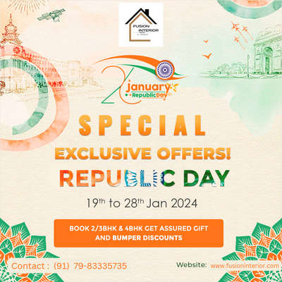 Fusion Interior Republic day offer  #RepublicDay #26january2024 #26january #offer #InteriorDesigner #interiorghaziabad