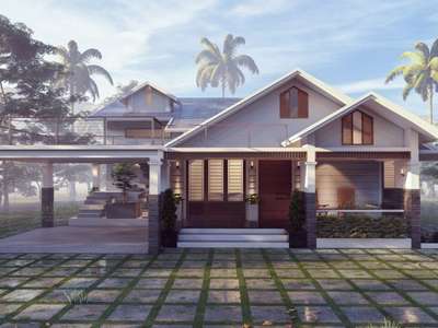 Modern traditional home