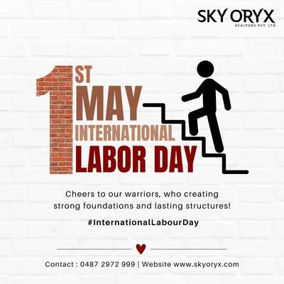 Happy Labour Day to our exceptional team! Your expertise and teamwork are the driving forces behind every successful journey.
#happyinternationallabourday #labourday #workers #siteworks #skyoryx #may1 #mayday #builders #contractors