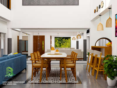 Clean lines, natural light, and a touch of warmth. Perfect for entertaining or a quiet night in.

Client : Sharafudheen 
Area : Dining Area