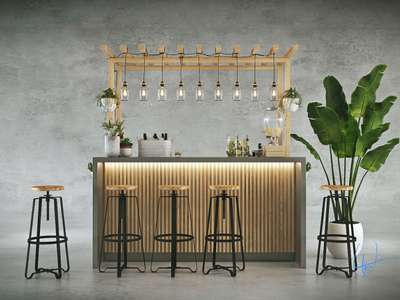 simple wooden canopy for juice or bar purpose