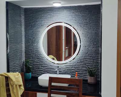 led mirror and costum size led touch mirror