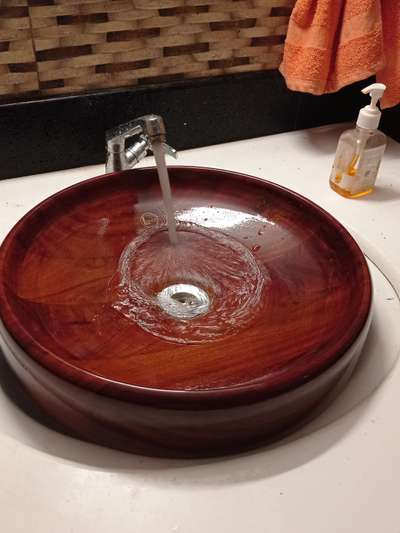 wooden washbasin #woodworks #washbasin #homeappliances #woodface #homedecorating